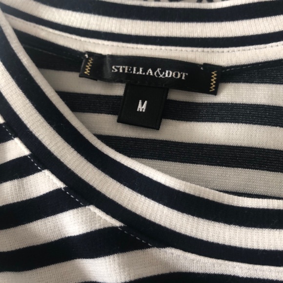 Stella dot Striped Ruffle Pullover - Picture 3 of 5